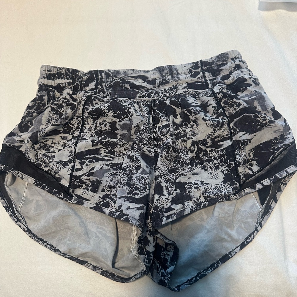 Lululemon Athletica Black and Gray Athletic Shorts